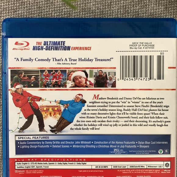 Deck the Halls Blu-ray movie 🎅🎥 - Picture 4 of 6